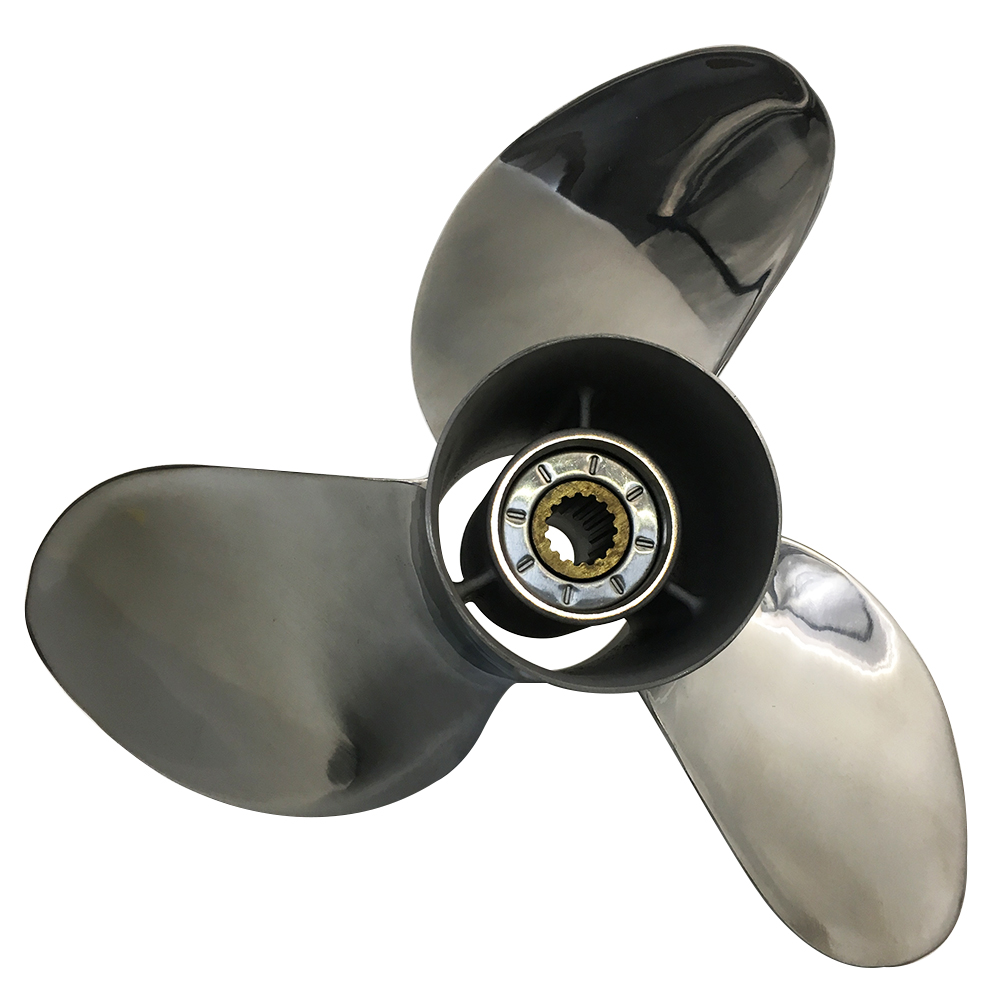 14 1/4 x 17 Stainless Steel Propeller For Suzuki Outboard Engine 990C0