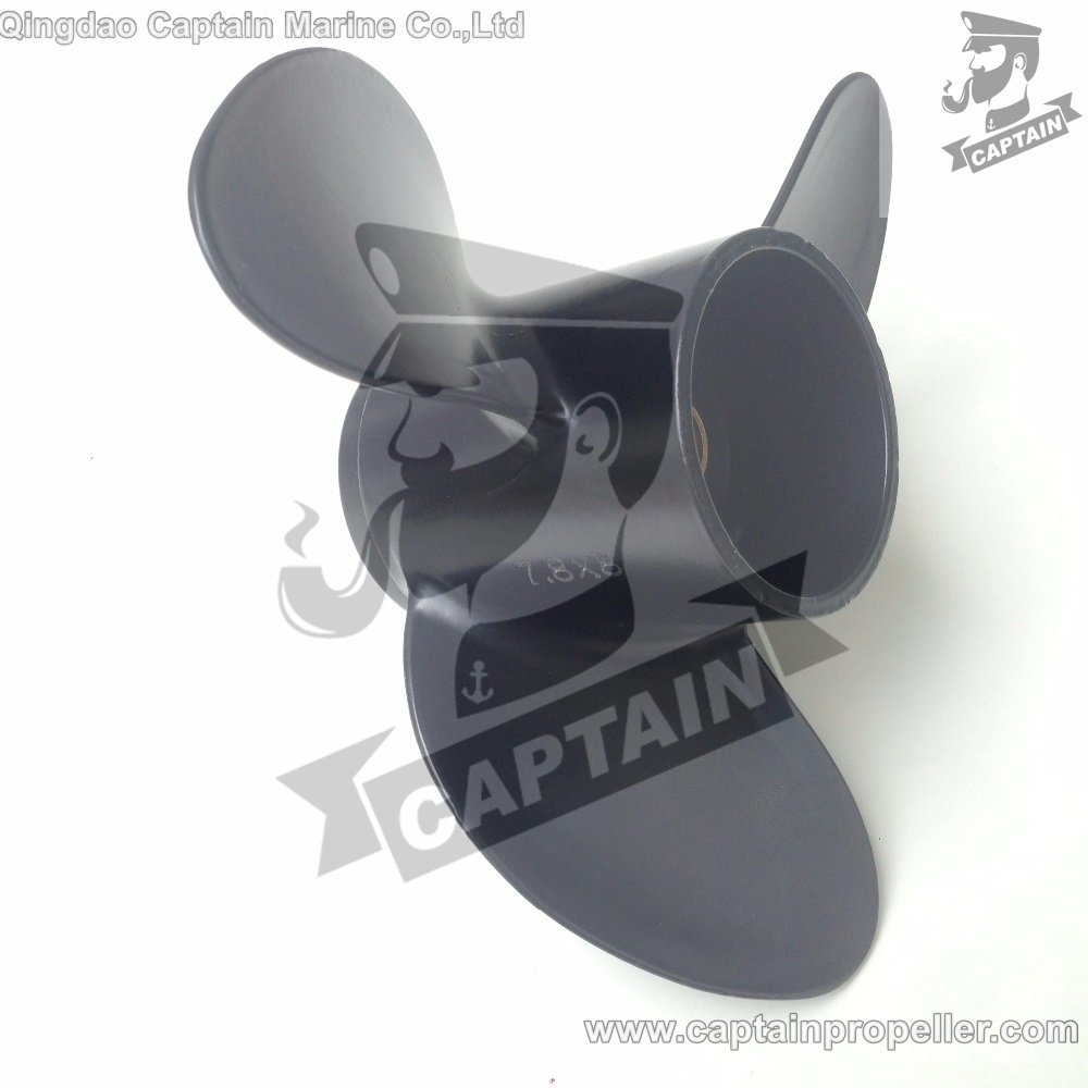 7.8 x 8 Pitch Low Noise Aluminum Boat Propellers For Mercury Outboard 5