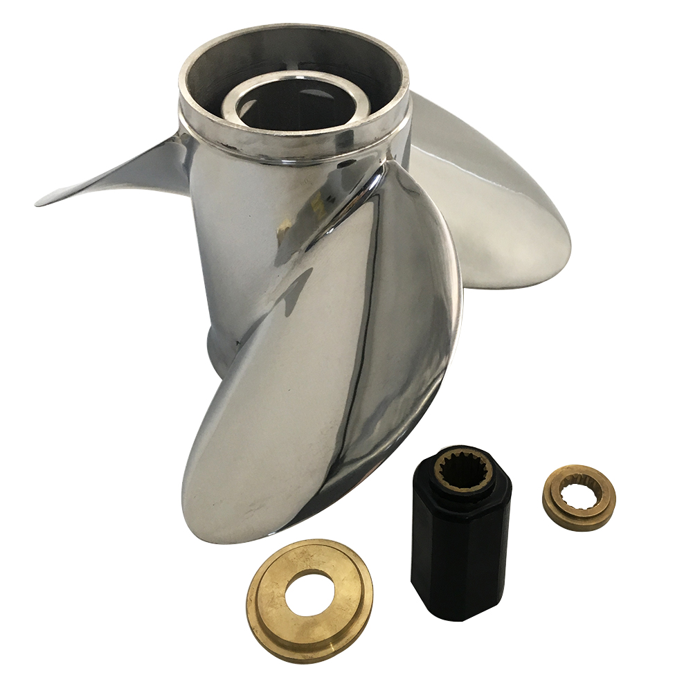 Captain Aluminum Outboard Propeller 9.25x11 - Fits Mercury Engines 9.9-20HP 14-Tooth Spline RH